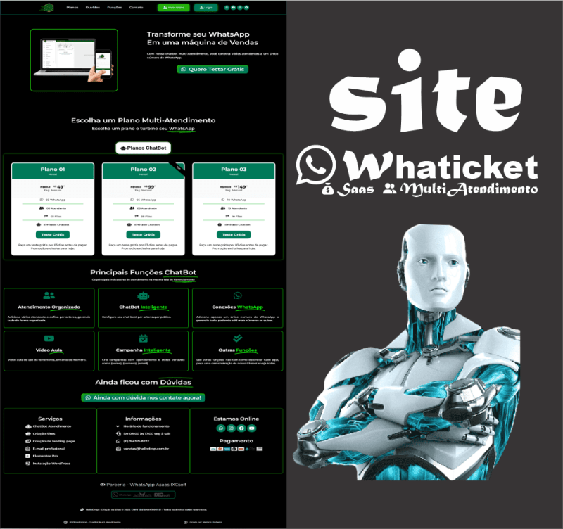 Página Editável WhaTicket